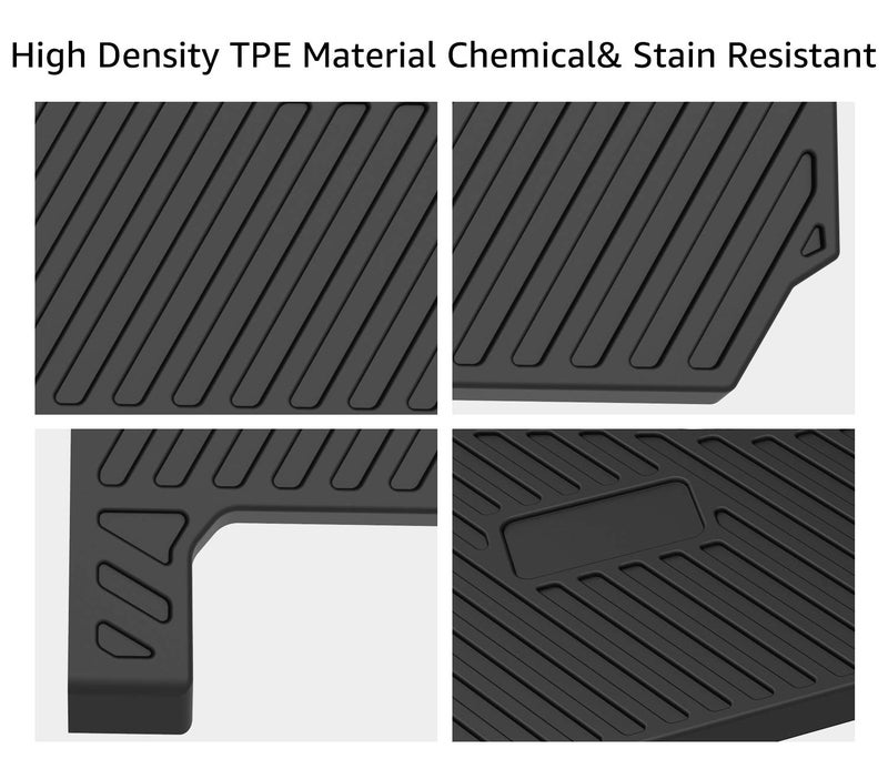 A & UTV PRO Front Floor Mats for 2018-2024 Polaris Ranger 1000 XP Crew Accessories 2025 2 Door Foot Mats Floor Liners Replace # 2882780 - Image 3